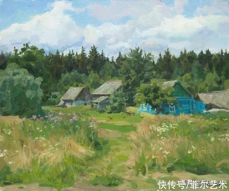 victori俄罗斯女画家维多利亚·哈尔琴科风景油画作品欣赏