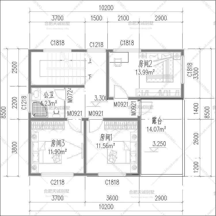 二层|两款占地90平左右二层别墅，造价20来万，农村人人都盖得起