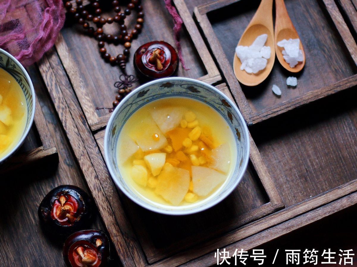 甜玉米|自制南瓜玉米马蹄梨子饮，营养美味，甜甜的，孩子很喜欢喝