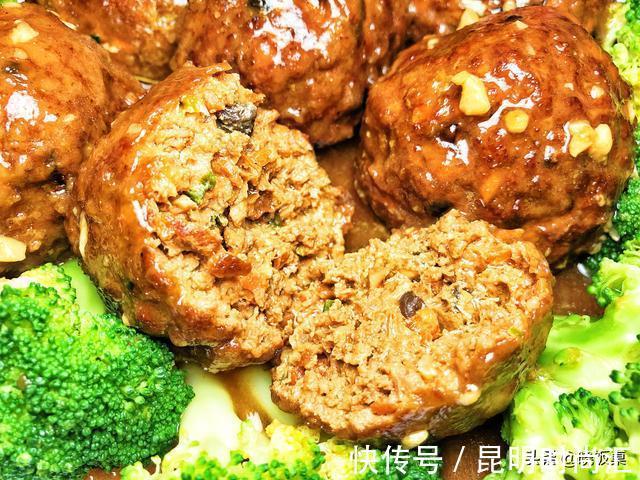 汁水|红烧狮子头的家庭做法,个大饱满汁水多,好吃不腻真解馋,零失败