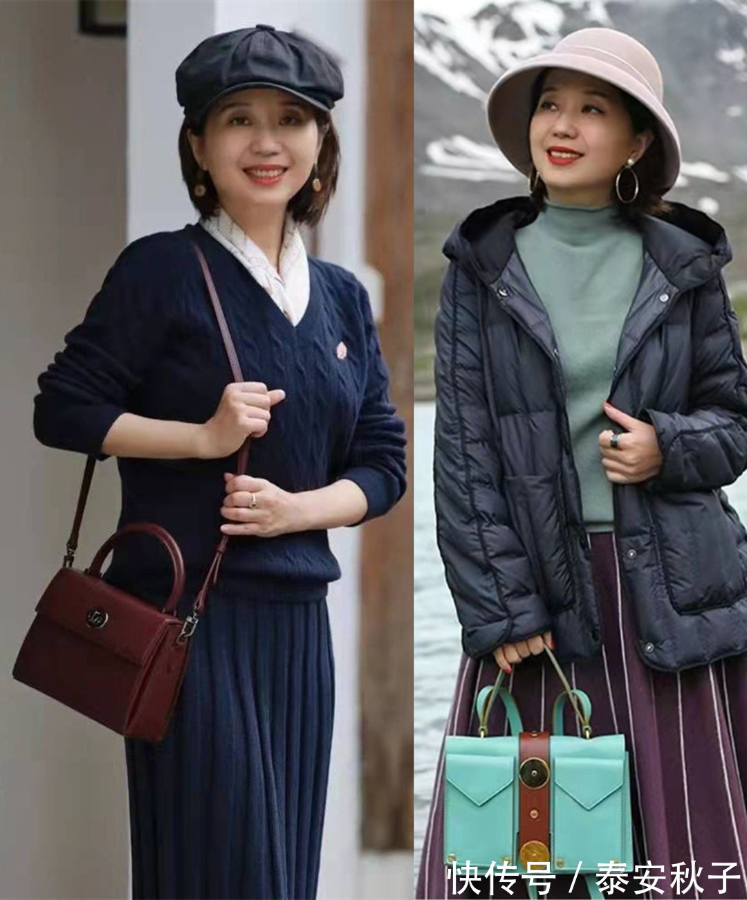 穿搭|过年了,55岁“大妈”的高级感穿搭示范:又美又时髦!