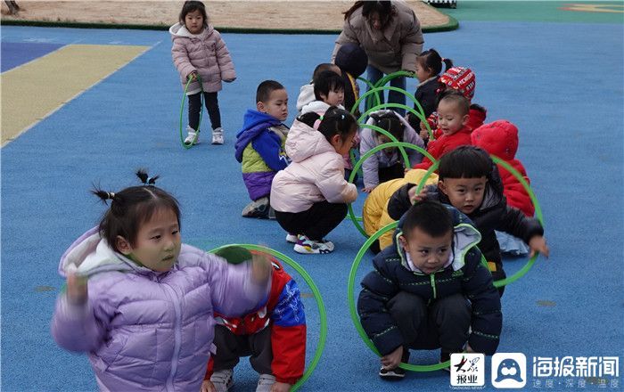 幼儿园|利津县东津实验幼儿园圆圈玩出新花样，百变玩法趣味足