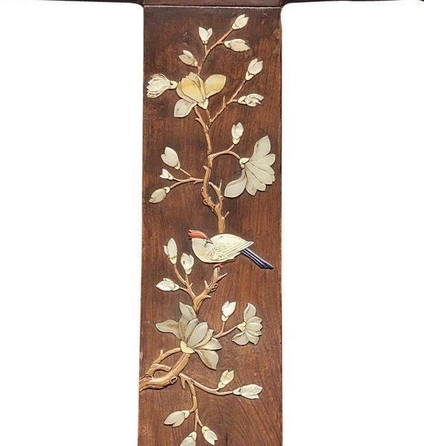 靠背周制南|明朝两对明朝黄花梨高靠背嵌入式白宝南官帽椅欣赏