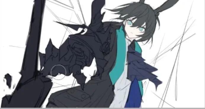  米娅|54张步骤图，带你绘制一个帅气的伪厚涂阿米娅