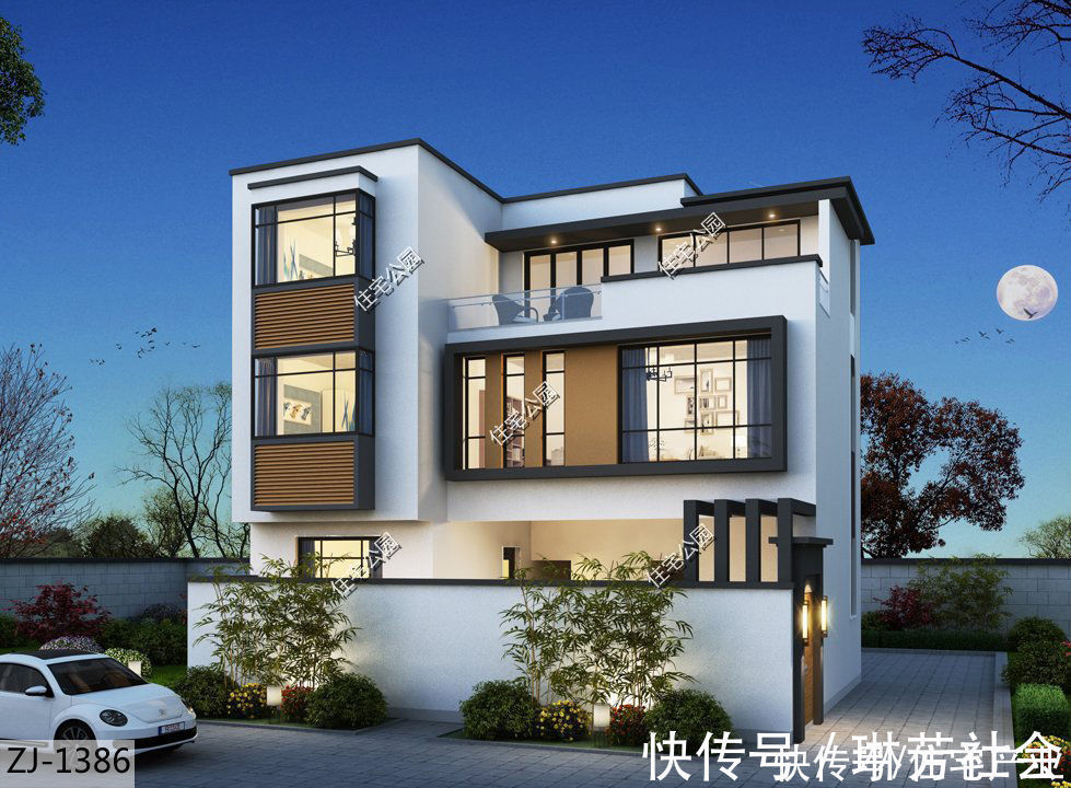 宅基地面积不大，也想要个院子怎么办？3套图纸圆你庭院梦