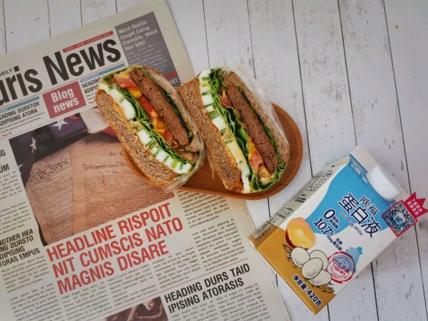 沙拉酱|#蛋趣体验#蛋白能量三明治