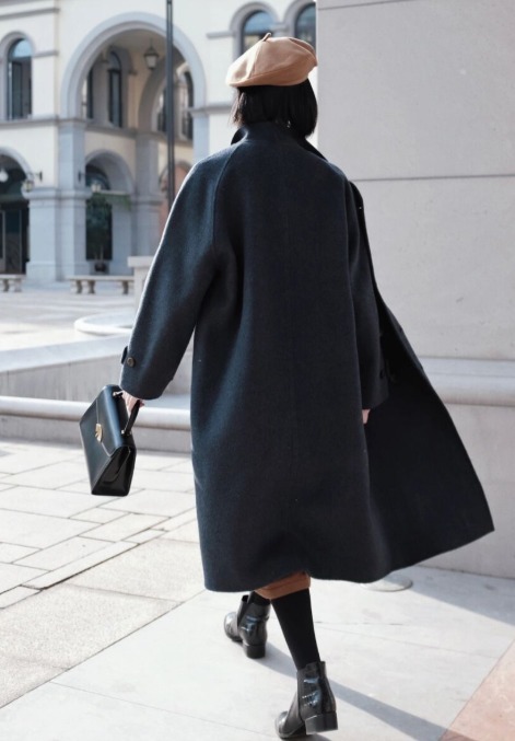 裙装 适合成熟女性的大衣穿搭示范,雅致减龄,看起来简单且体面