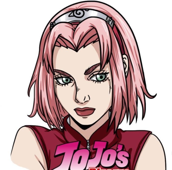 雏田|画师挑战不同画风的小樱,鬼灭版比雏田还温柔,JOJO版帅过佐助