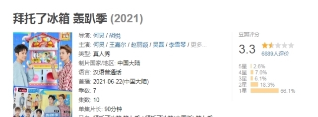 何炅|《拜托了冰箱》口碑创新低,INTO1成员惹争议,赵丽颖吴磊镜头少