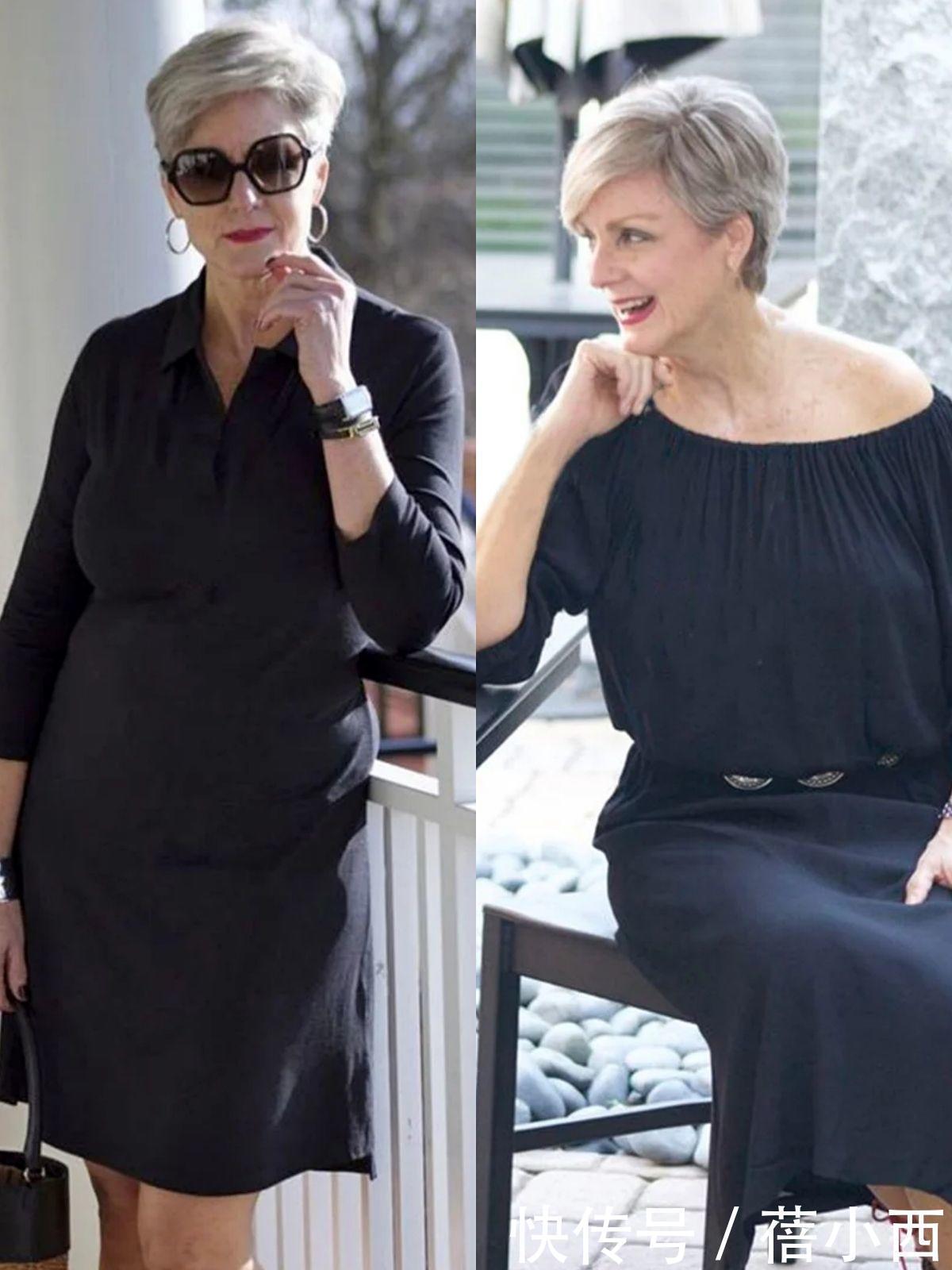 百搭|年过60有点胖,皮肤又松弛怎么穿?学这位外国奶奶搭配,不用扮嫩