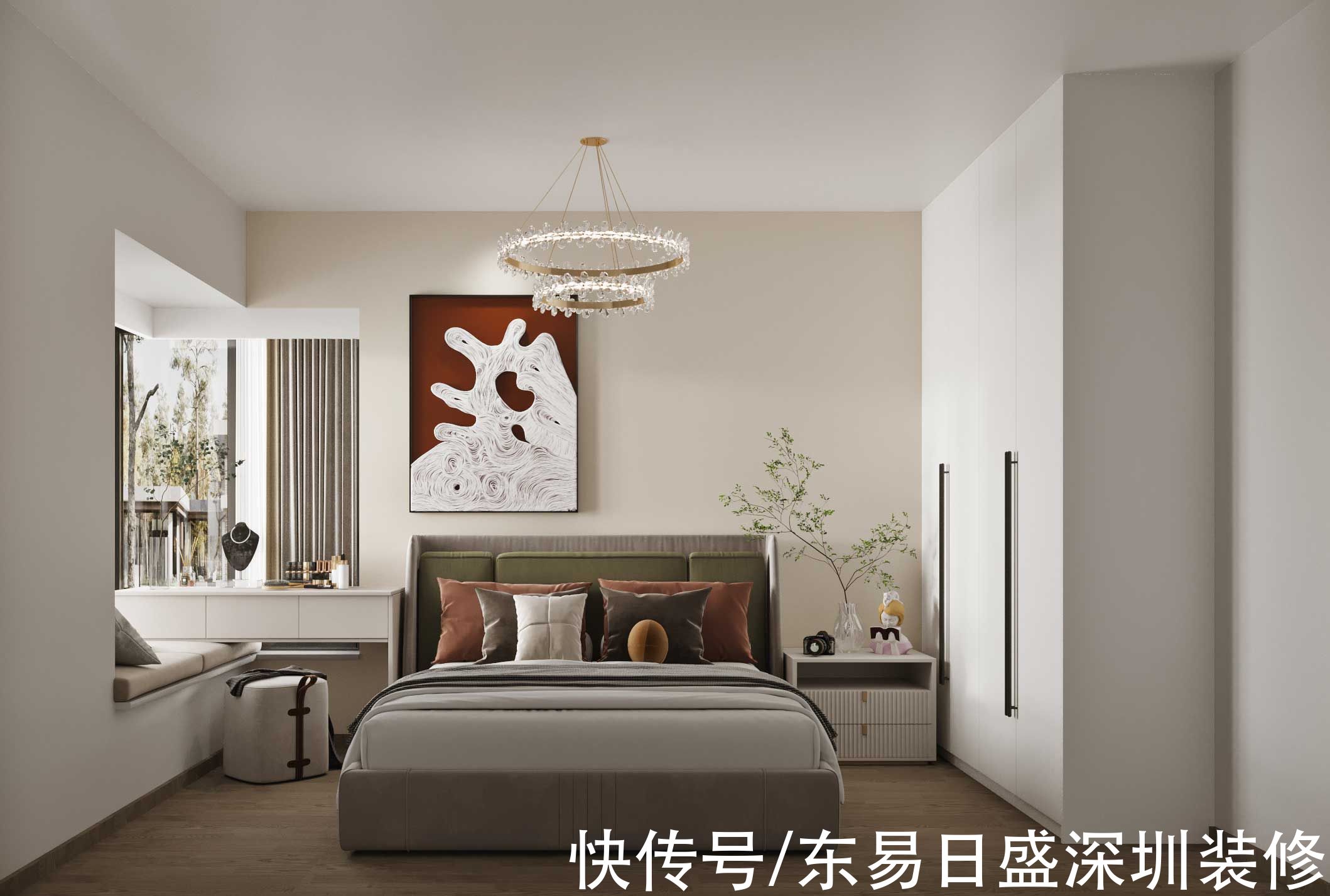 装修|深圳装修：93㎡桃源村现代轻奢风，定制三居室的专属快乐
