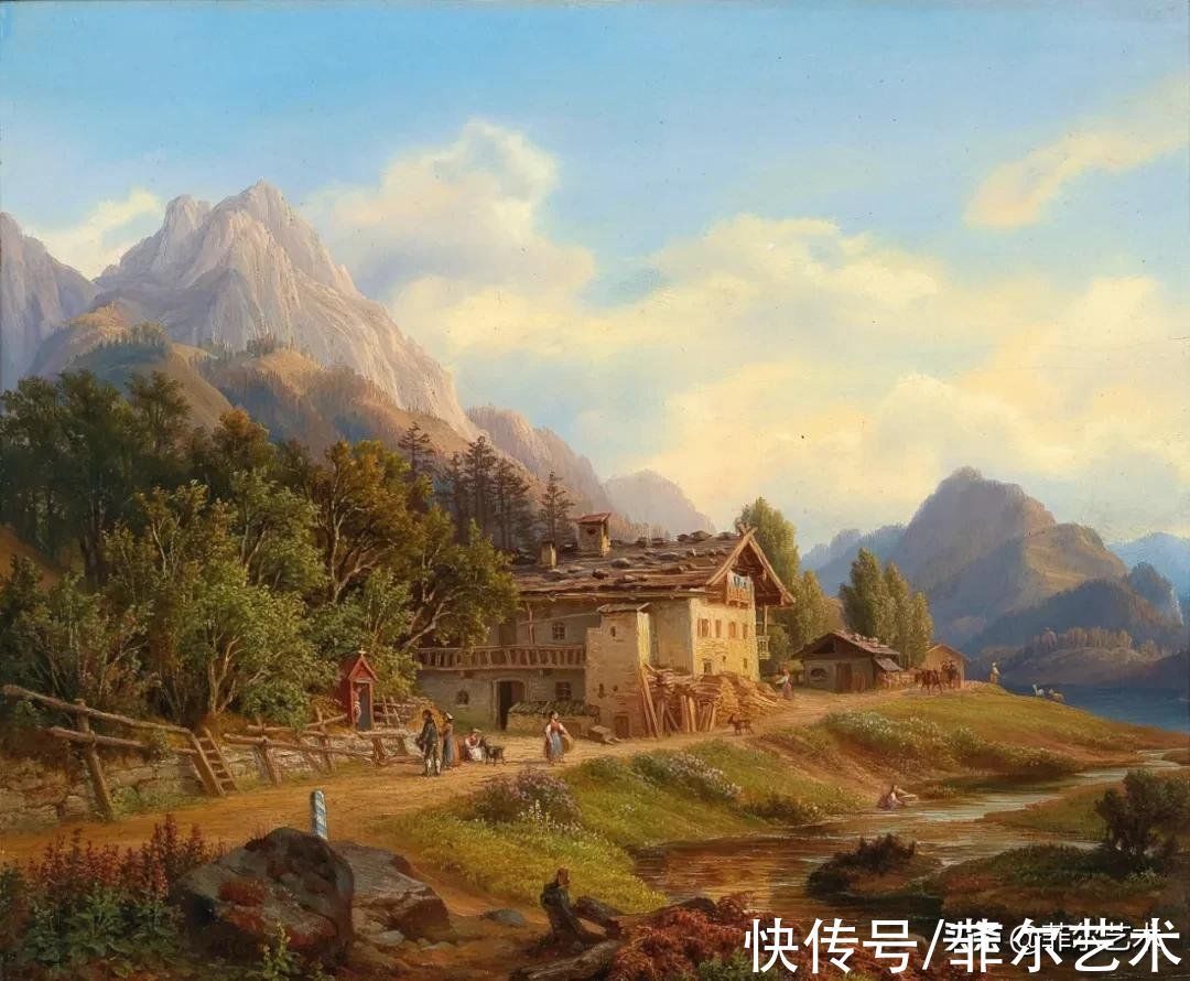 艺术家$高山风景~奥地利艺术家安东·希弗风景油画(高清)作品欣赏