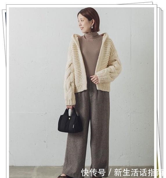 轻熟风 白色开衫的秋季轻熟风搭配示范!3种长度24例穿搭look分享!