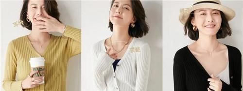 v领|2021年秋天一定要穿一次“针织开衫”，搭配半身裙，时髦更显气质