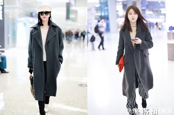 明星们最爱的纯色大衣穿搭集锦,开春让你的造型简约又时髦