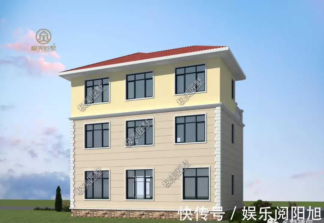 外墙|建房喜欢清新淡雅的,就选这栋了,效果出人意料