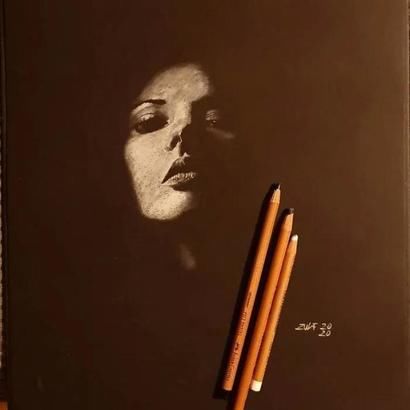  素描|「视觉」如剪影一般的素描作品