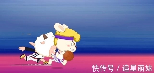 扣篮|喜羊羊与灰太狼:懒羊羊死盯兔可爱,兔可爱被逼出杀手锏三分扣篮