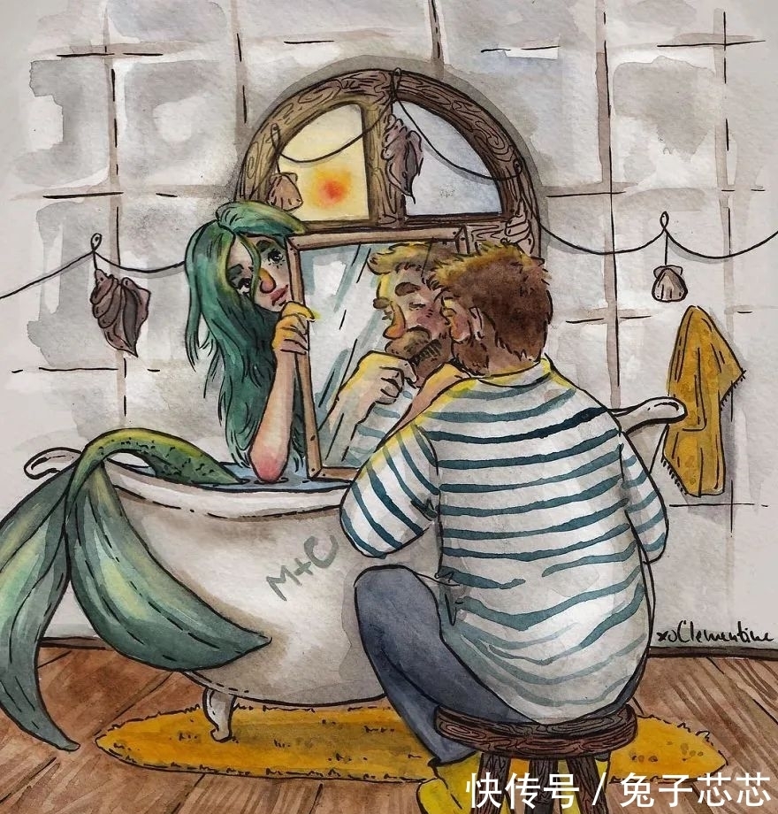 一本好书$16幅水彩画描绘的幸福场景,网友:这才是向往的生活