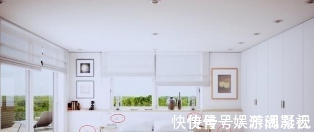 窗帘|床头不得已靠窗,一招化解:加一字形20cm宽矮台面,也当床头柜用