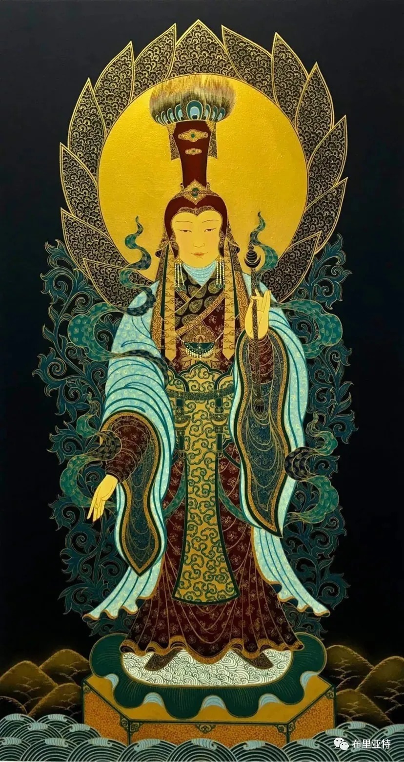青年女画家奥云额尔德尼重现历代蒙古皇后