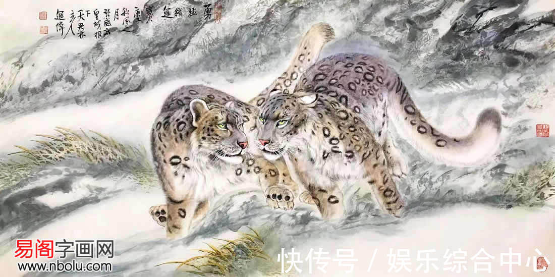 中国画!左进伟动物画:匠心独运,与狼共舞