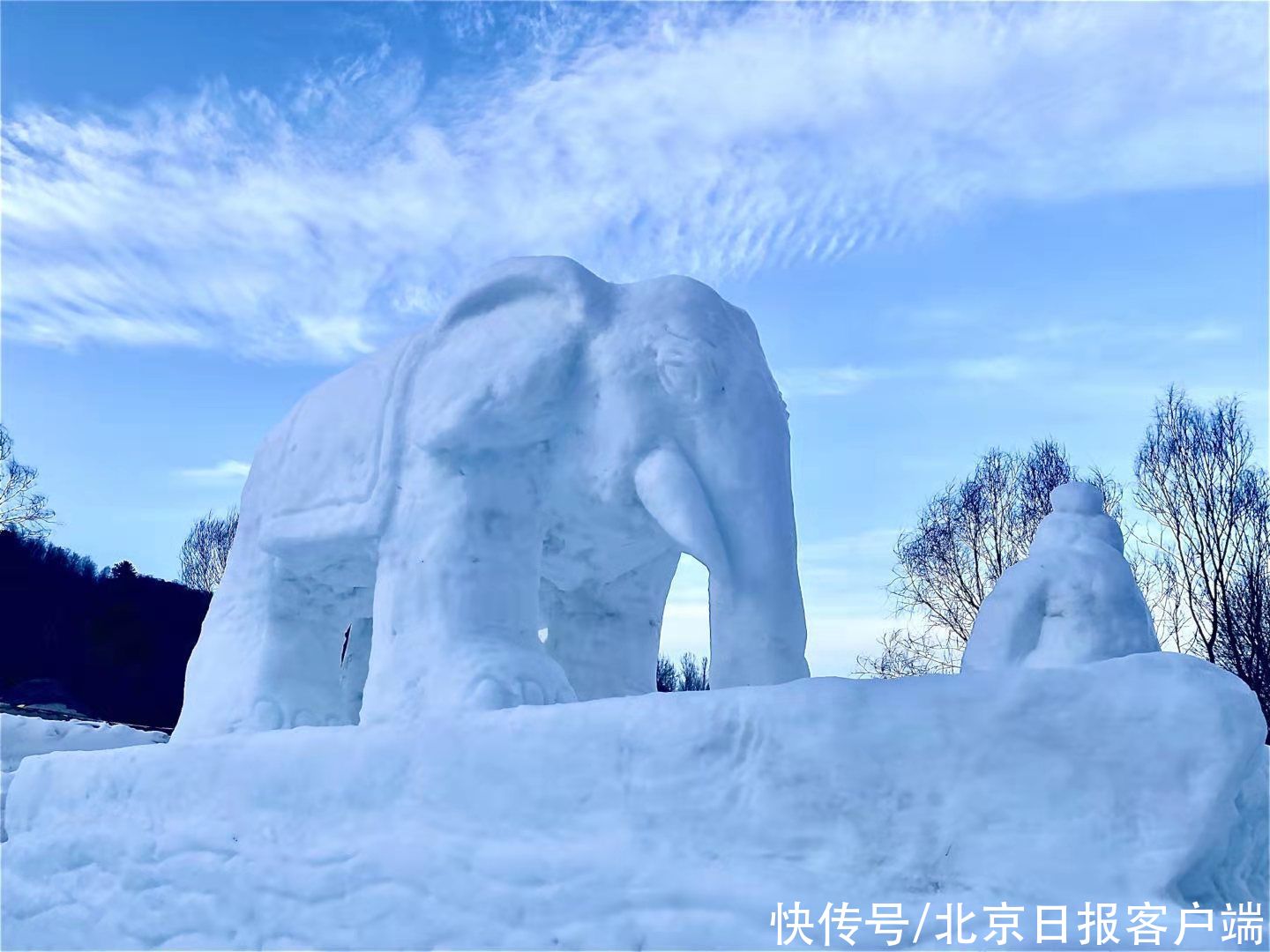 冰天雪地里过大年，玉渡山首届雪雕展盛装迎客