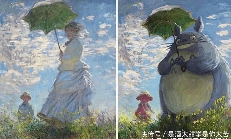 毫无|将世界名画变成二次元日漫,龙猫毫无违和感,最后一个太魔性