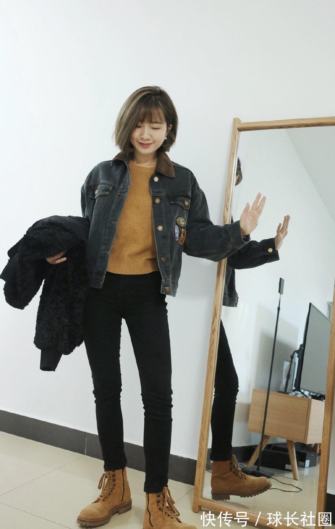 毛呢外套 冬季穿搭必备“小黑裤”,简单还时尚,轻轻松松穿出时尚感