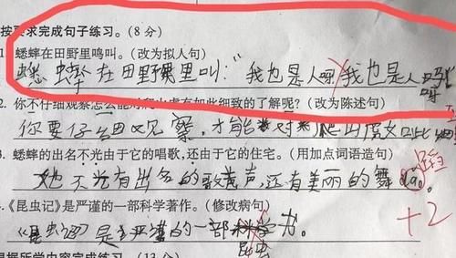 小学生造句时的脑洞有多“能耐”？老师：简直是当头一棒