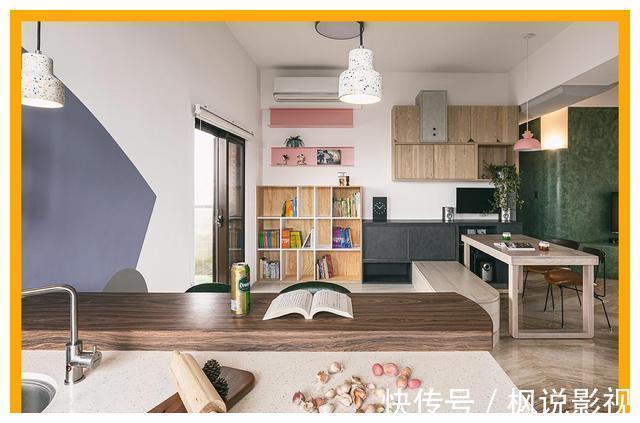 色彩|想给单调的家加点色彩？看看这个案例，相信你会有灵感！