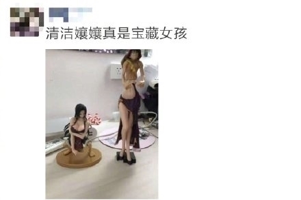 手办|清洁阿姨把手办碰倒后接了回去,这画风,原谅我笑出声