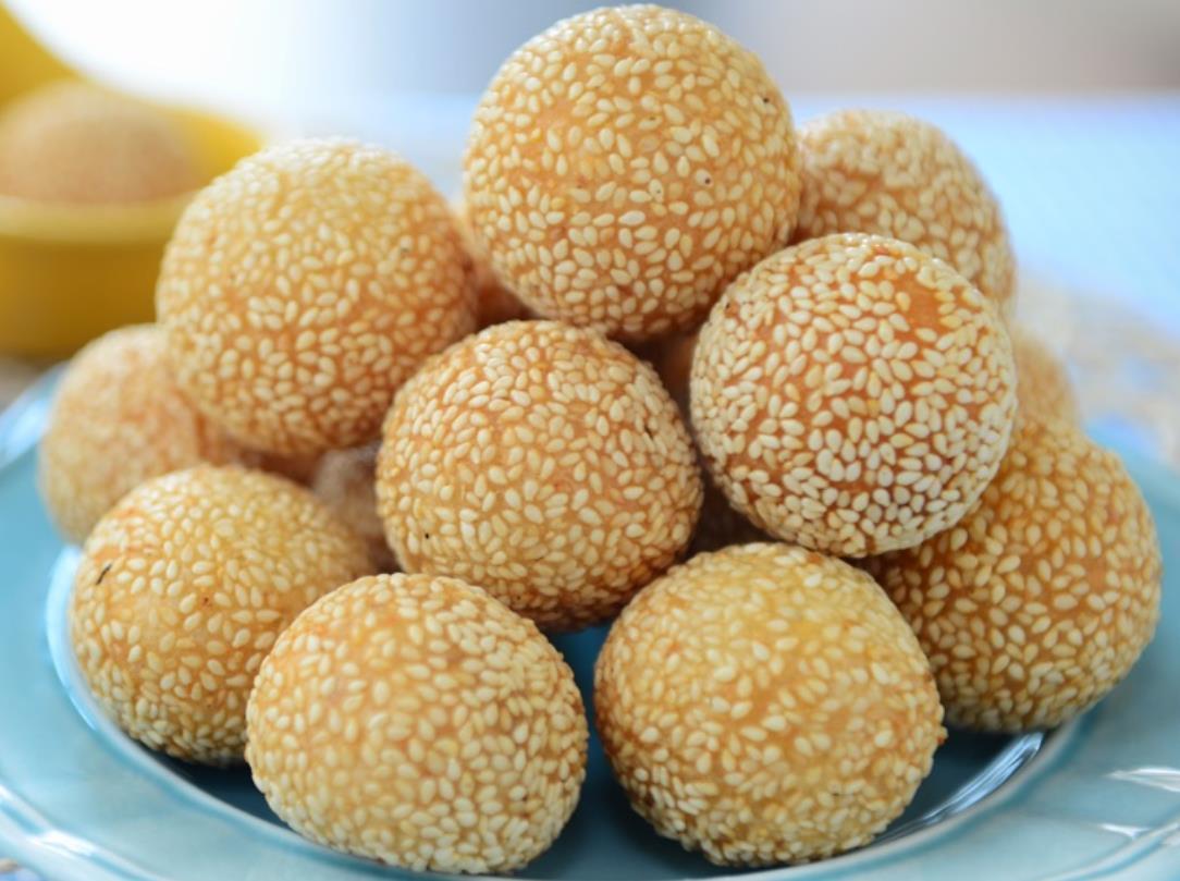 做麻团,掌握3个关键点,保证个个空心,不塌陷不开裂,零失败