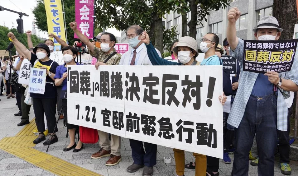 超半數日本民眾反對安倍國葬決定：花銷本應用於國民生計