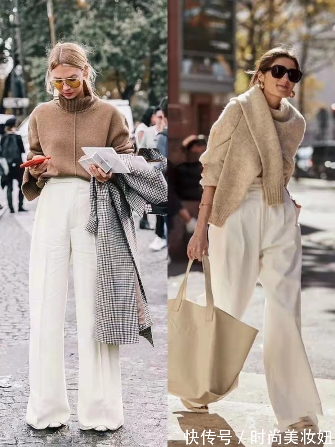 休闲裤 “毛衣+长裤”才是早春该有的穿搭,简单大方又洋气,气质也高级