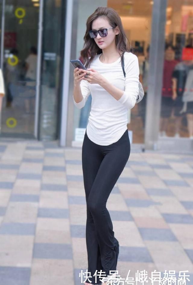 时尚紧身美臀美女,宛如亭亭玉立的邻家女孩