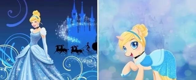 花木兰|迪士尼公主化身彩虹小马,花木兰的马尾太合适了,双厨狂喜