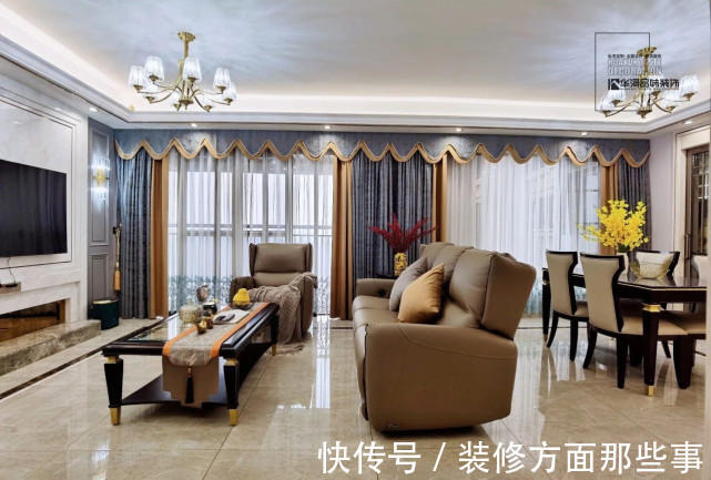 轻奢风|美翻了!146㎡简欧轻奢风,尽显简欧风范!