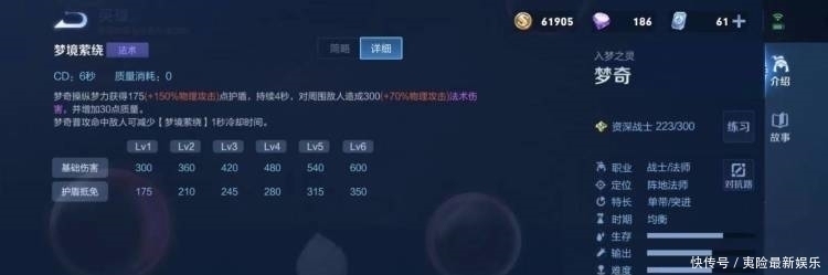 护盾|一技能也很好理解 由物理攻击加成的护盾