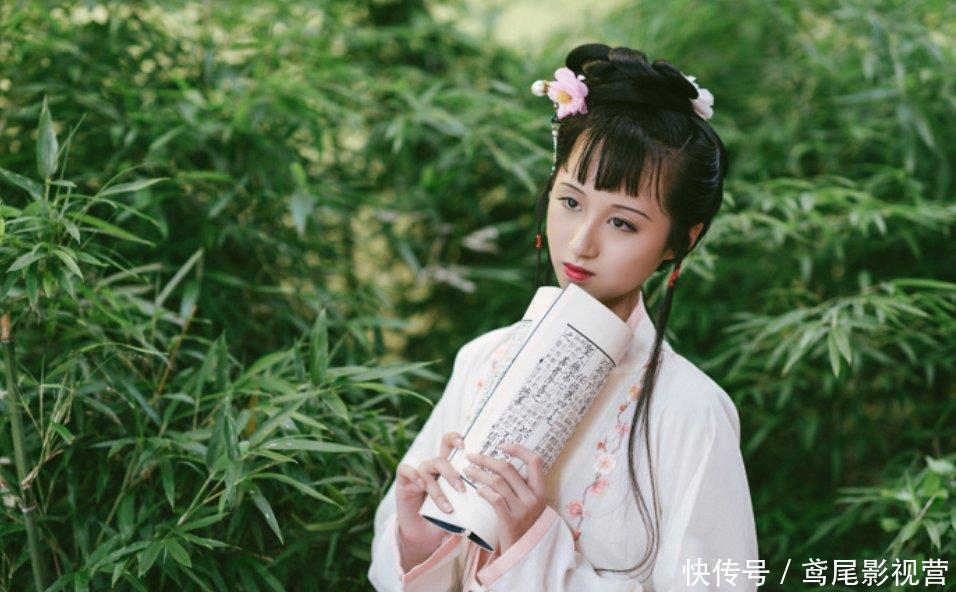  柔美|20岁师大汉服女神气质柔美哀婉，长相神似陈晓旭，拍林黛玉写真真假难辨