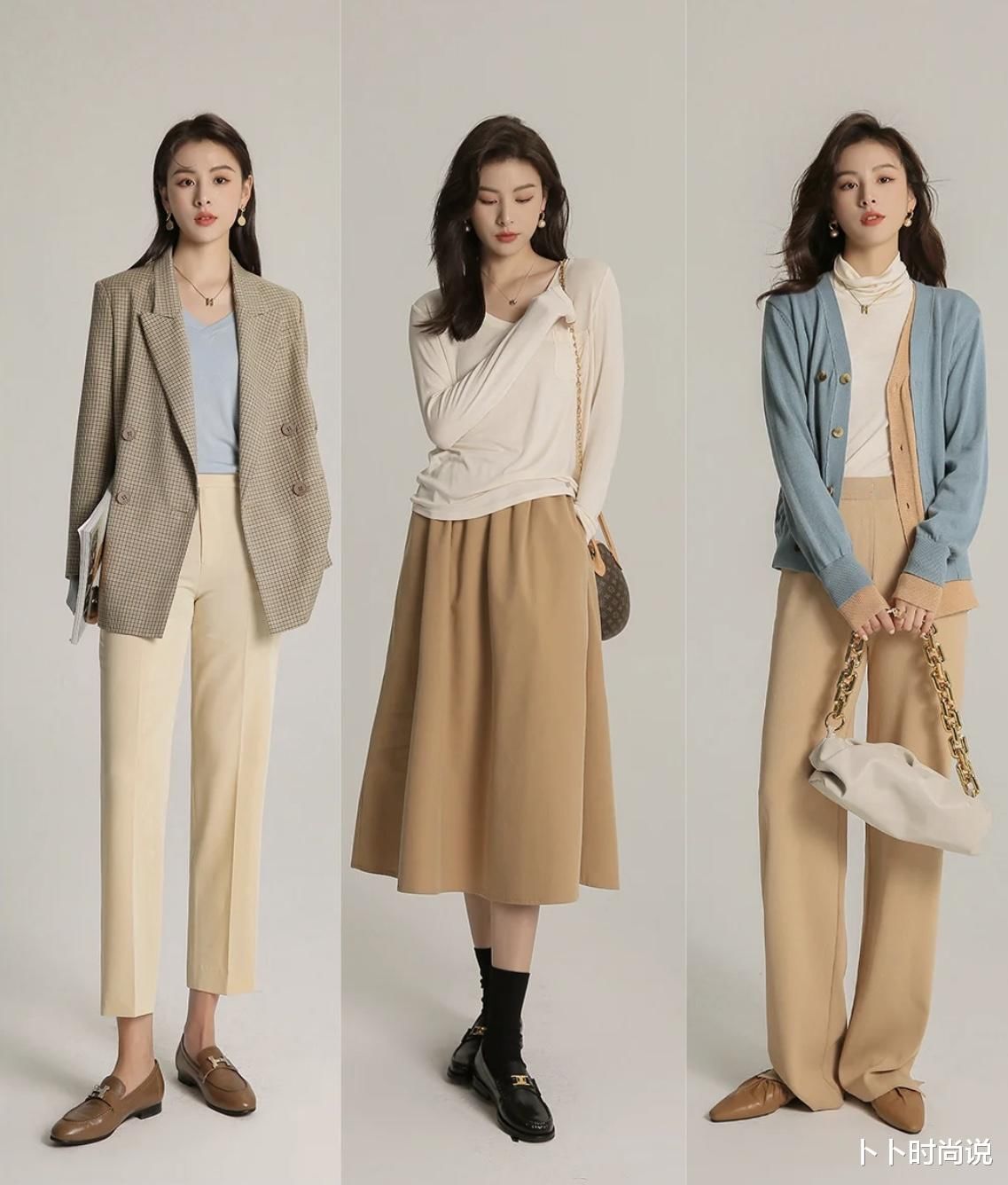 黑黄皮别穿得太暗沉，试试“这些颜色+暖白色”，温柔显白又减龄