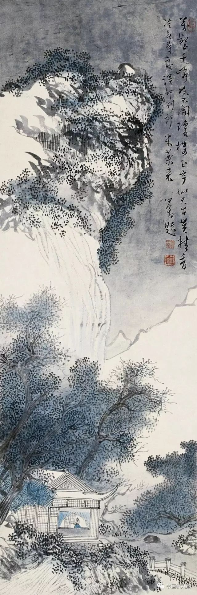 踏雪寻梅$溥儒雪景山水35幅，太美了