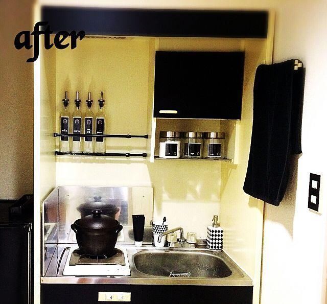 置物架|厨房面积不到3㎡，收纳一定要这样做，瓶瓶罐罐收纳得整整齐齐