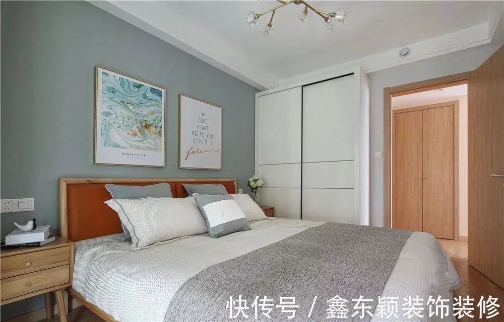 小户型|92平的北欧风小户型案例,大飘窗把客餐厅都连在一起