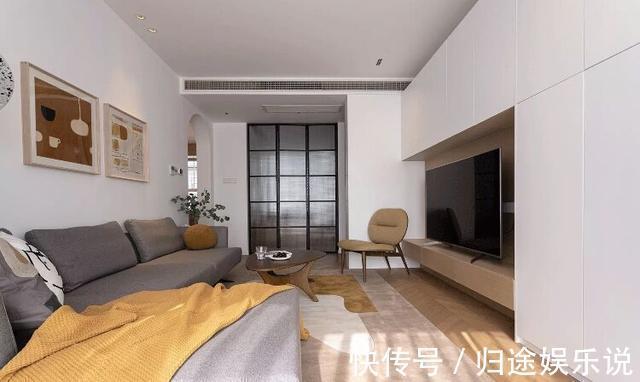 过道|100㎡小三房,坚持全屋打满柜子,飘窗这样设计,太实用了