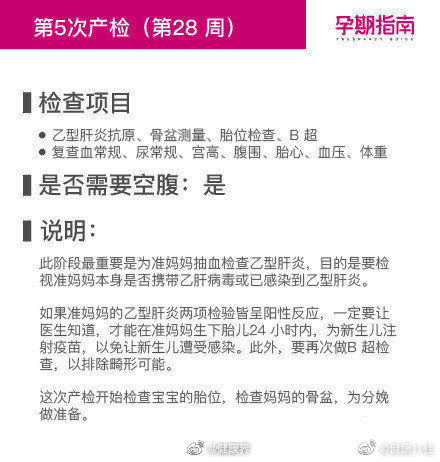 检查|超级详细的孕期检查时间表