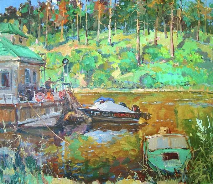 油画&浓郁的色彩,俄罗斯画家安德烈·米沙金的风景油画(二)