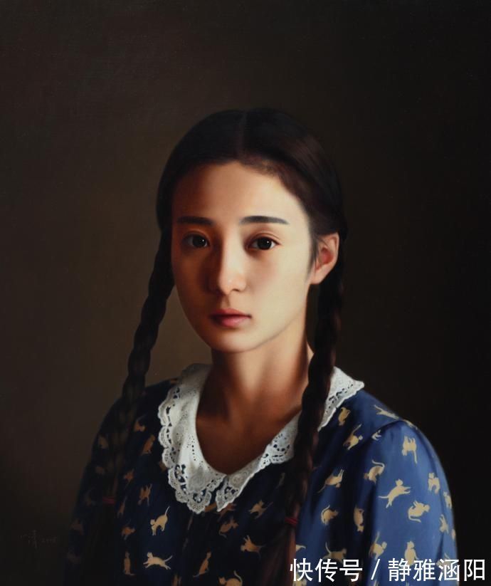 人体!油画协会主席杨飞云弟子岳小清人体油画中的青春期女孩