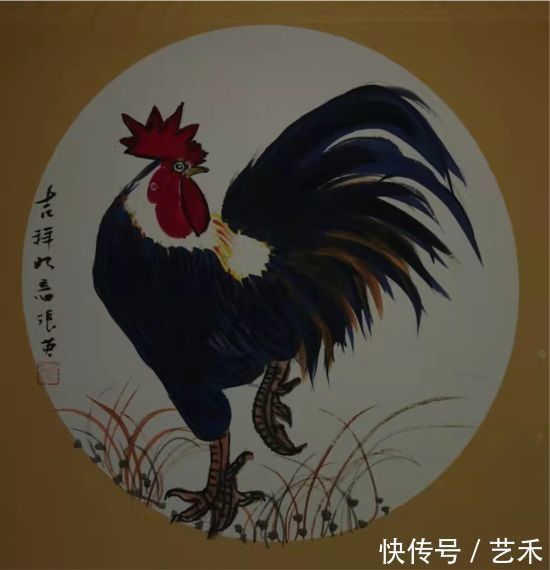 书画艺术!书画艺术家张英--文采炳焕 金壶墨汁