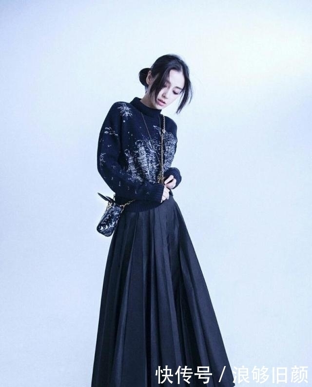 风情|Angelababy最新时尚大片,不同眉型演绎不同风情